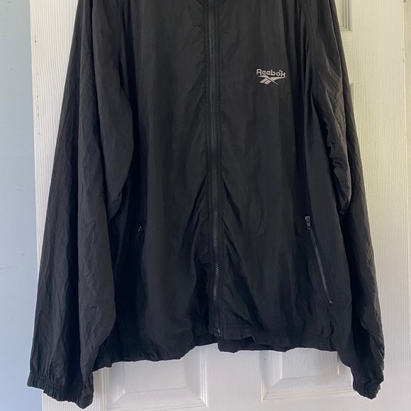 VINTAGE REEBOK WINDBREAKER HOODIE XL - Picture 5 of 6